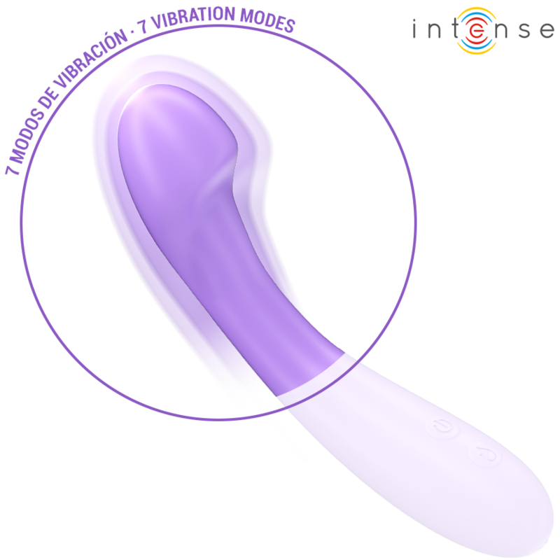 Becky vibrator 19 cm heating 7 vibrations purple