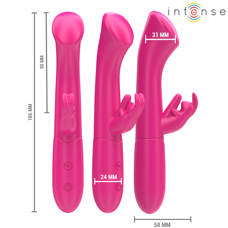 Julieta rabbit vibrator 18.6 cm 10 vibrations pink