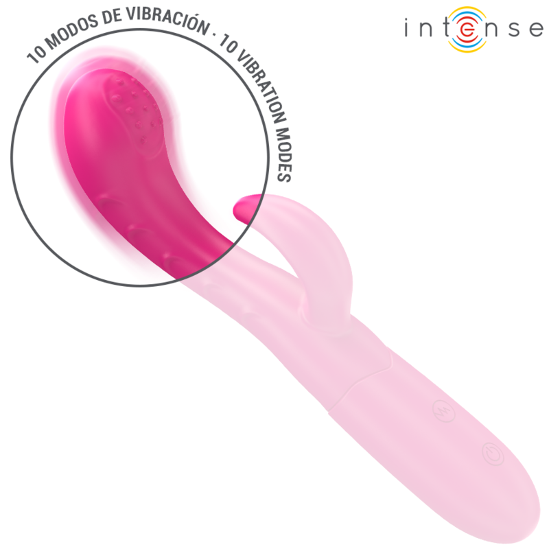 Amara vibrator with stimulating tongue 10 vibrations pink