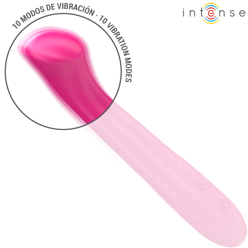 Paty vibrator 19 cm flexible 10 vibrations model 2 pink