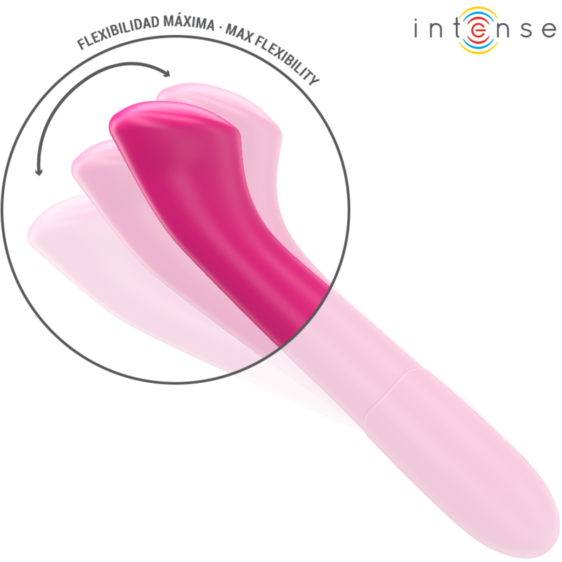 Paty vibrator 19 cm flexible 10 vibrations model 2 pink
