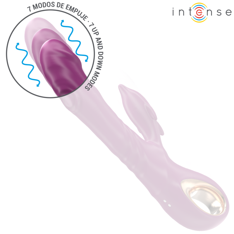 Halle multifunctional vibrator with stimulating tongue purple dolphin