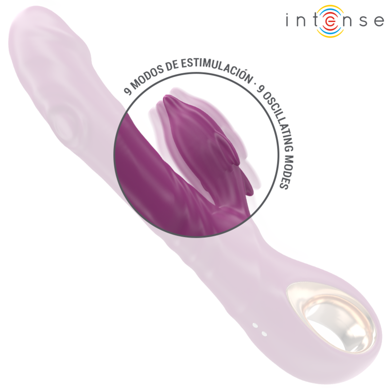 Halle multifunctional vibrator with stimulating tongue purple dolphin