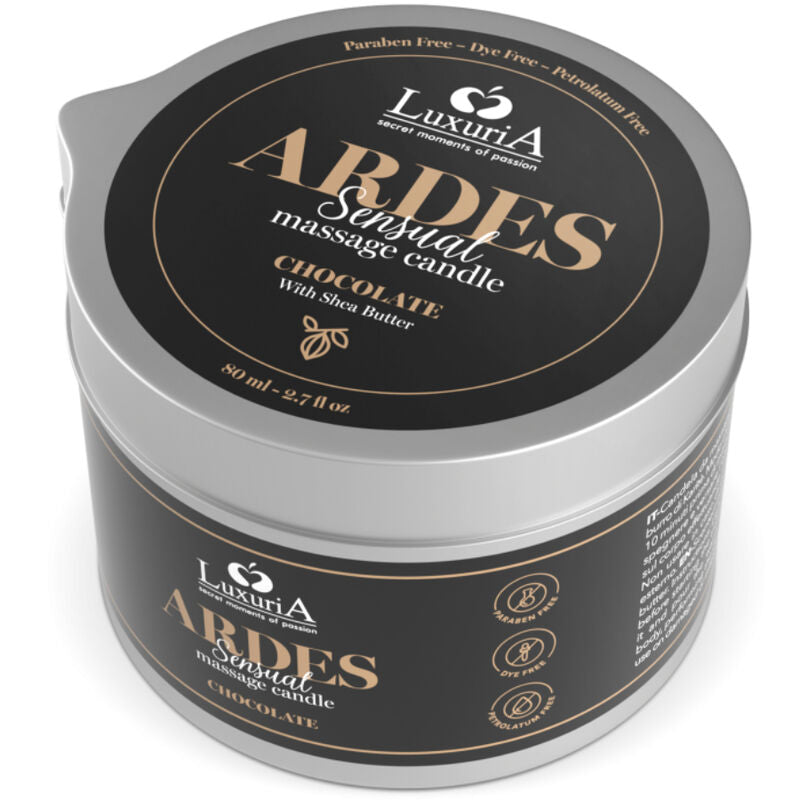 Chocolate massage candle