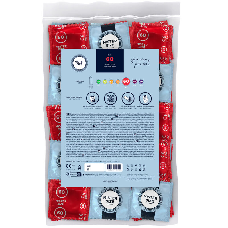 Condom size XL 60 mm (100 units)