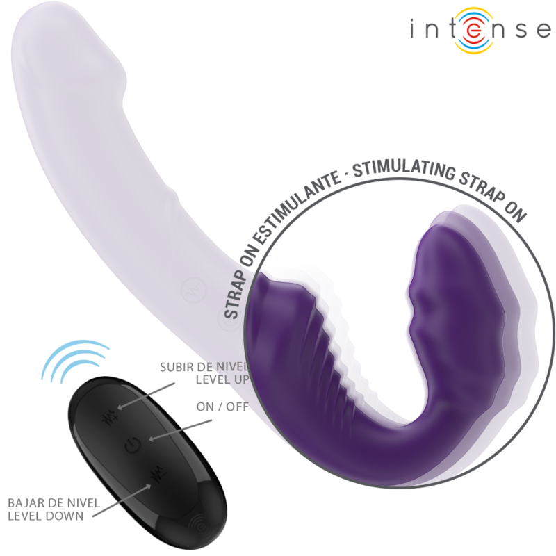 Jill double vibrator 20 cm purple remote control