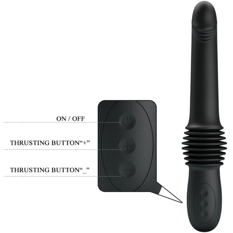 PRETTY LOVE - PAZUZU VIBRATOR 3 POWER MODES BLACK