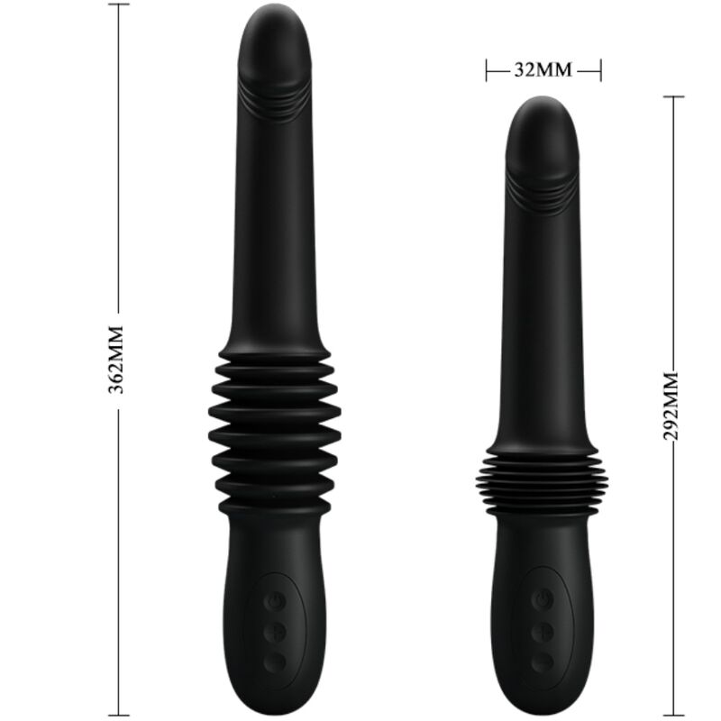 PRETTY LOVE - PAZUZU VIBRATOR 3 POWER MODES BLACK