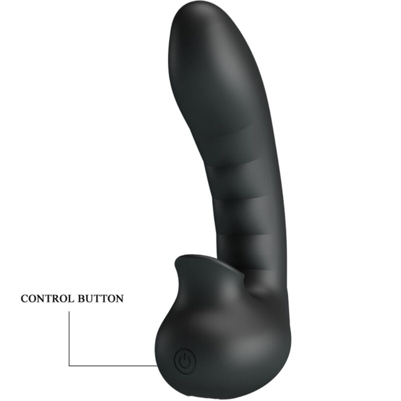 Hobgoblin Vibrating Finger Box 12 Vibrations + Clitoris Stimulator Black