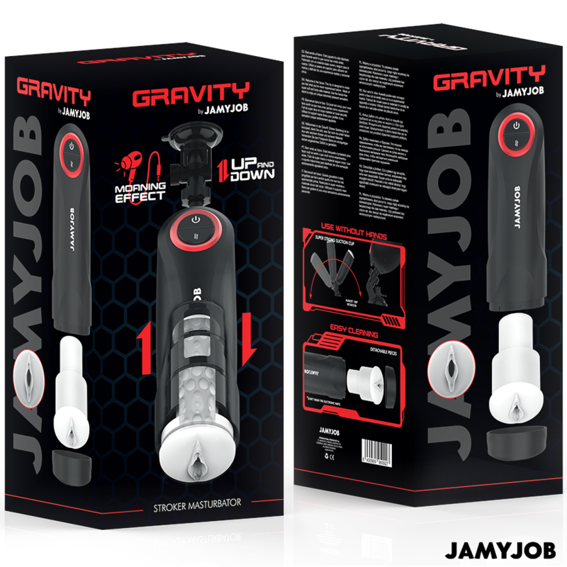 JAMYJOB - Automatic Gravity-Powered Vaginal Masturbator with 5 Suction Modes