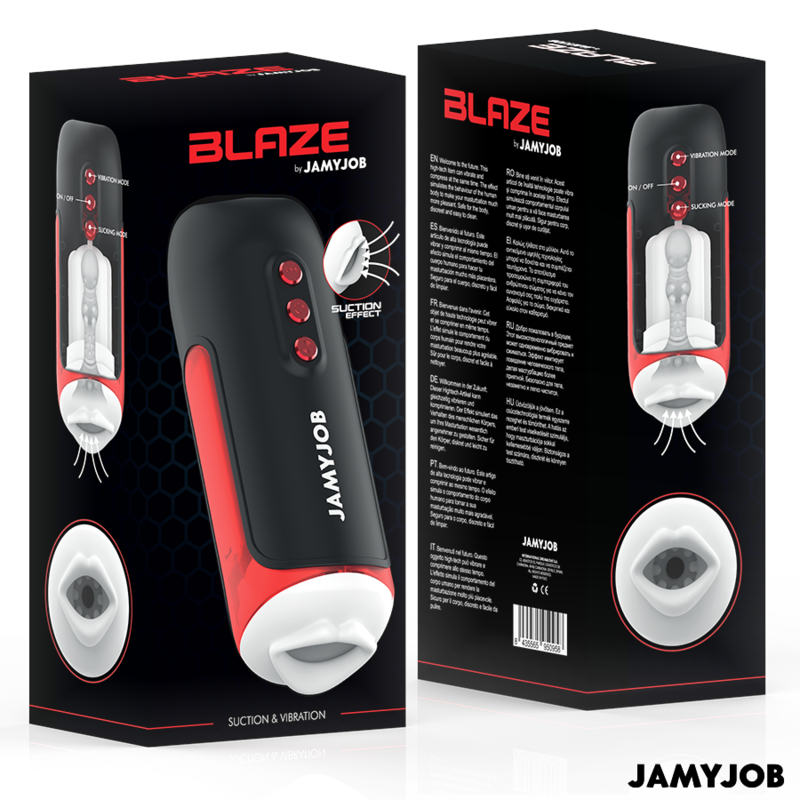 Blaze Automatic Mouth Masturbator 5 Suction and Vibration Modes