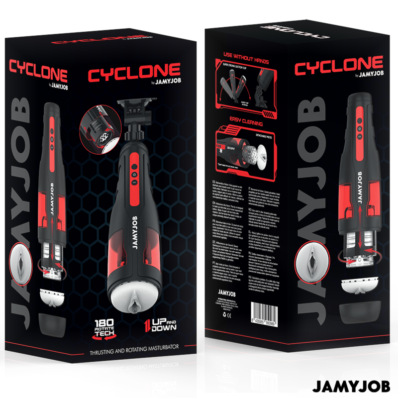JAMYJOB - CYCLONE AUTOMATIC VAGINAL MASTURBATOR WITH 10 ROTATION AND THROWING MODES