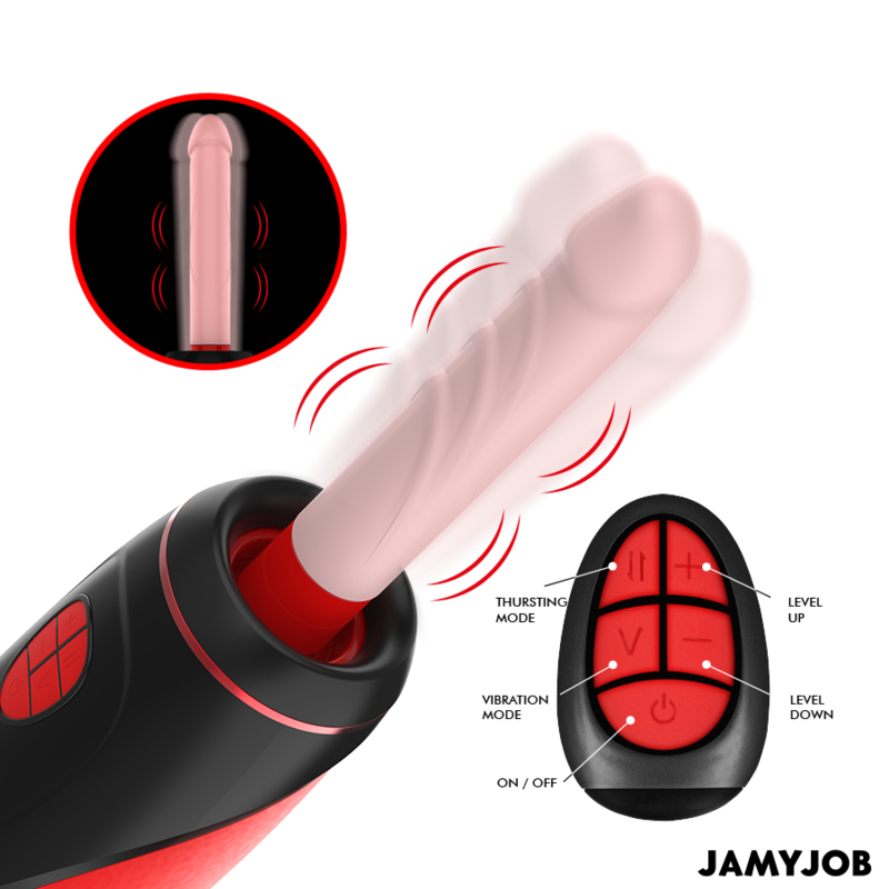 Pyston Base Automatic Masturbator with Remote Control Dildo