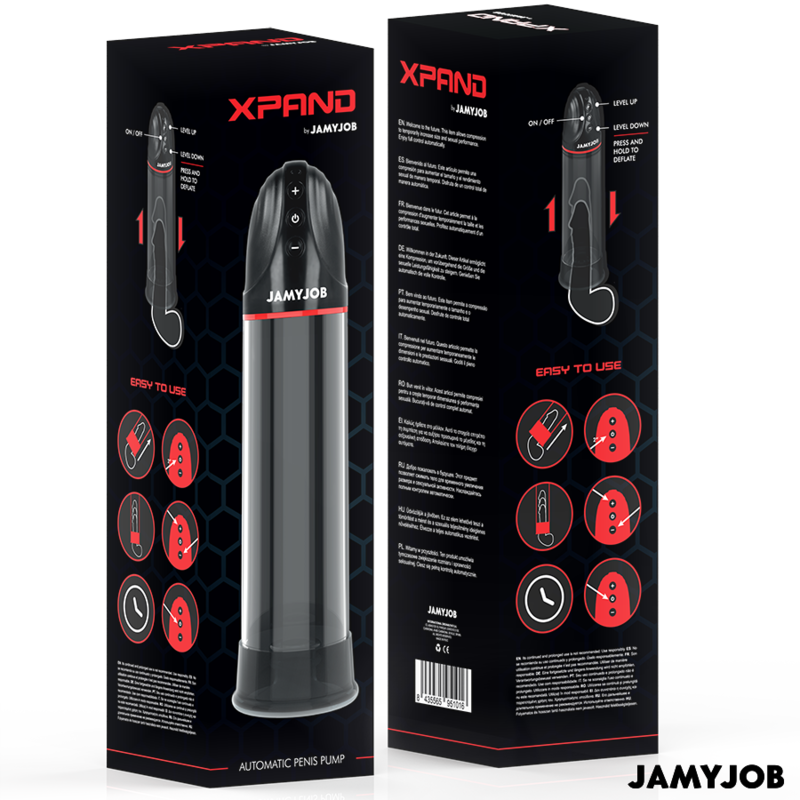 JAMYJOB - XPAND AUTOMATIC PUMP WITH 3 SUCTION LEVELS, GREY