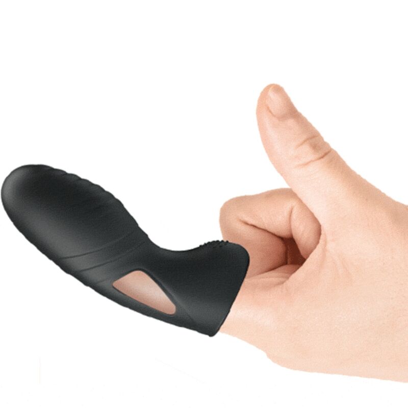 Alan Black Silicone Finger Vibrator