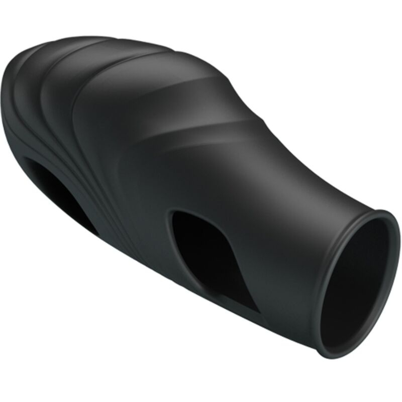 PRETTY LOVE - BLACK SMOOTH SILICONE FINGER VIBRATOR