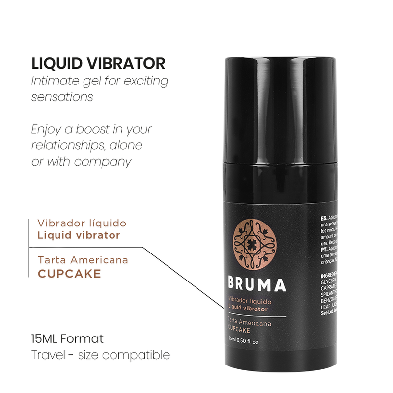 BRUMA - ULTRA-GLOSSING LIQUID VIBRATOR CUPCAKE 15ML