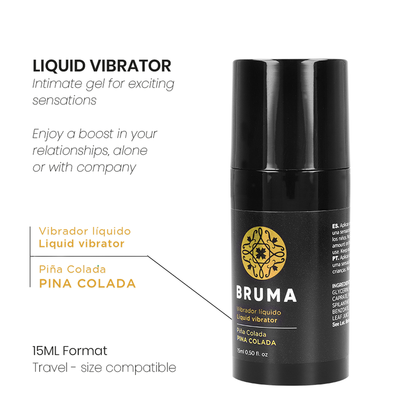 BRUMA - ULTRA-GLOSSING LIQUID VIBRATOR PINA COLADA 15 ML