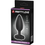 Vibra butt plug 2 anal plug 10 vibrations black