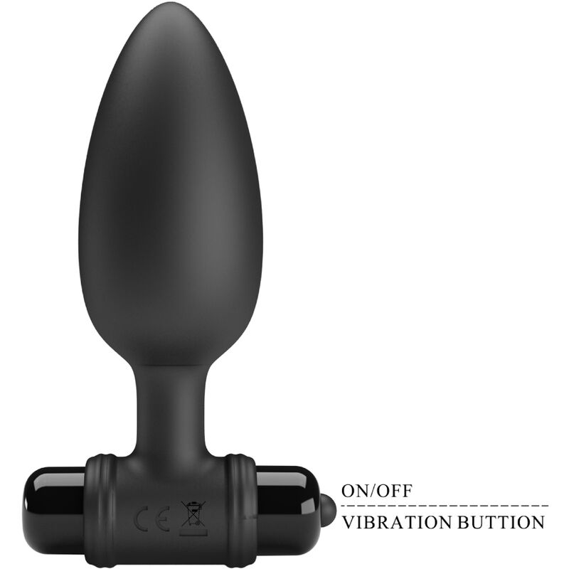 Vibra butt plug 2 anal plug 10 vibrations black