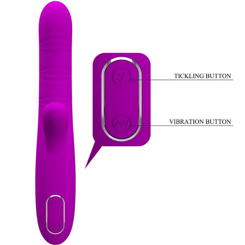 Angelique Multi-Function Vibrator + Purple Clitoris Stimulator