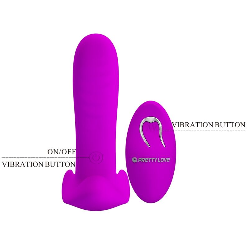 PRETTY LOVE - 12 VIBRATION MASSAGER &amp; VIBRATOR WITH REMOTE CONTROL, PURPLE