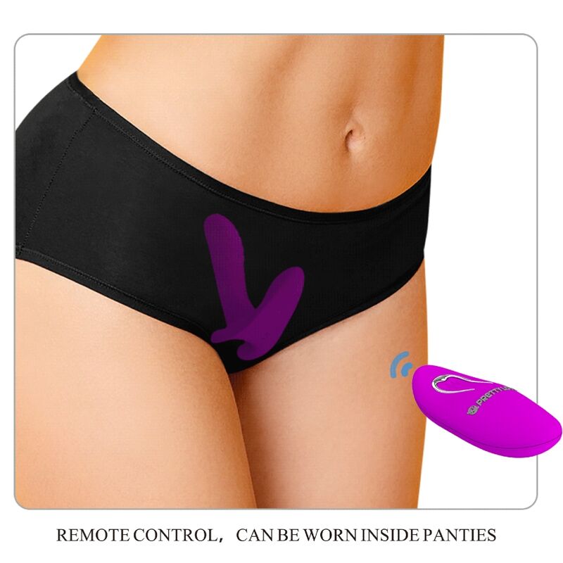 PRETTY LOVE - 12 VIBRATION MASSAGER &amp; VIBRATOR WITH REMOTE CONTROL, PURPLE