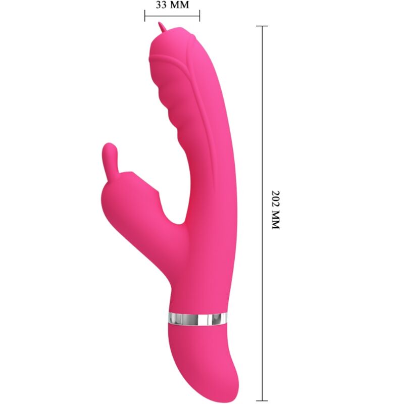 PRETTY LOVE - PINK PHOENIX MULTIFUNCTIONAL RABBIT VIBRATOR