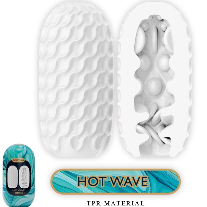 PRETTY LOVE - VENUS X 15 WHITE SILICONE MALE MASTURBATORS