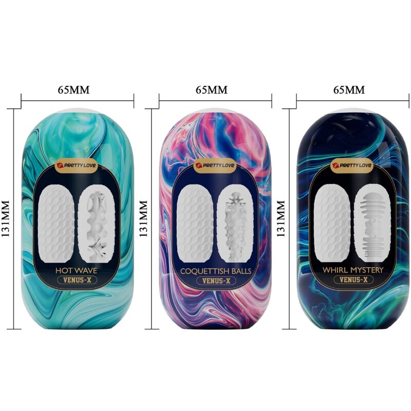 Venus x 15 white silicone male masturbators