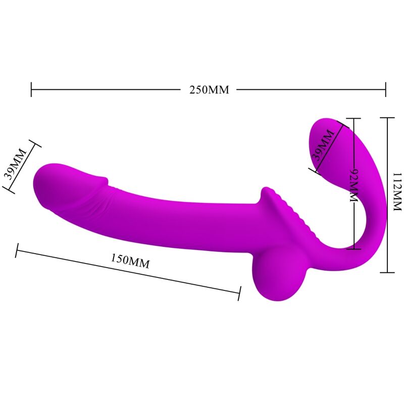 Kelpie Purple Double Strap-On Stimulator