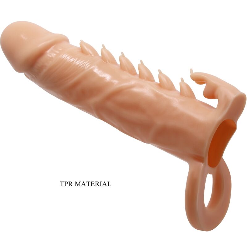Emmit Penis Sleeve + Flesh Clitoris Stimulator
