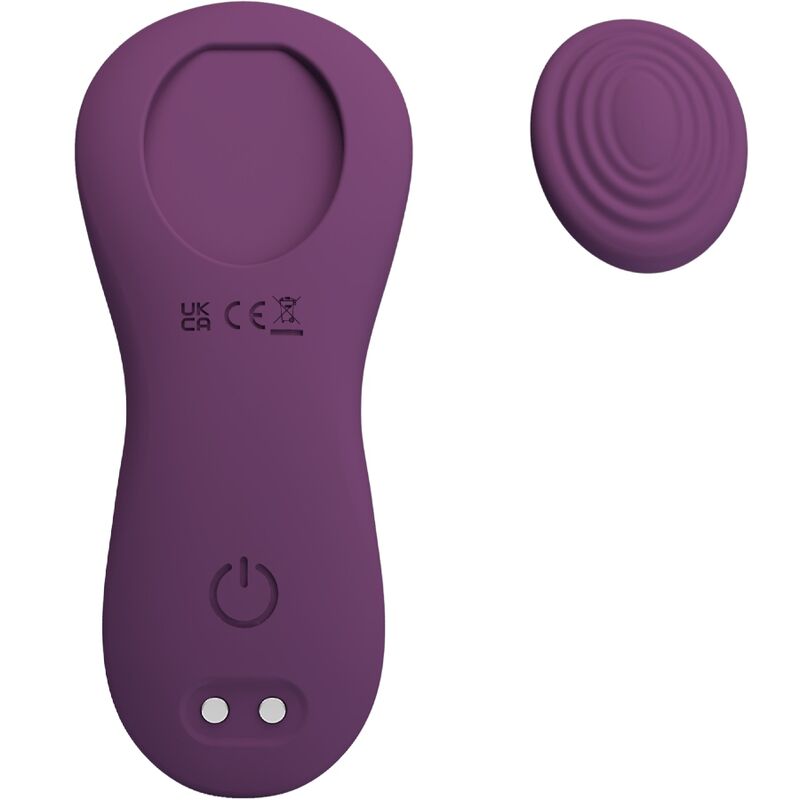 Mane Lay On Clitoris Massager 10 Vibrations Remote Control Purple