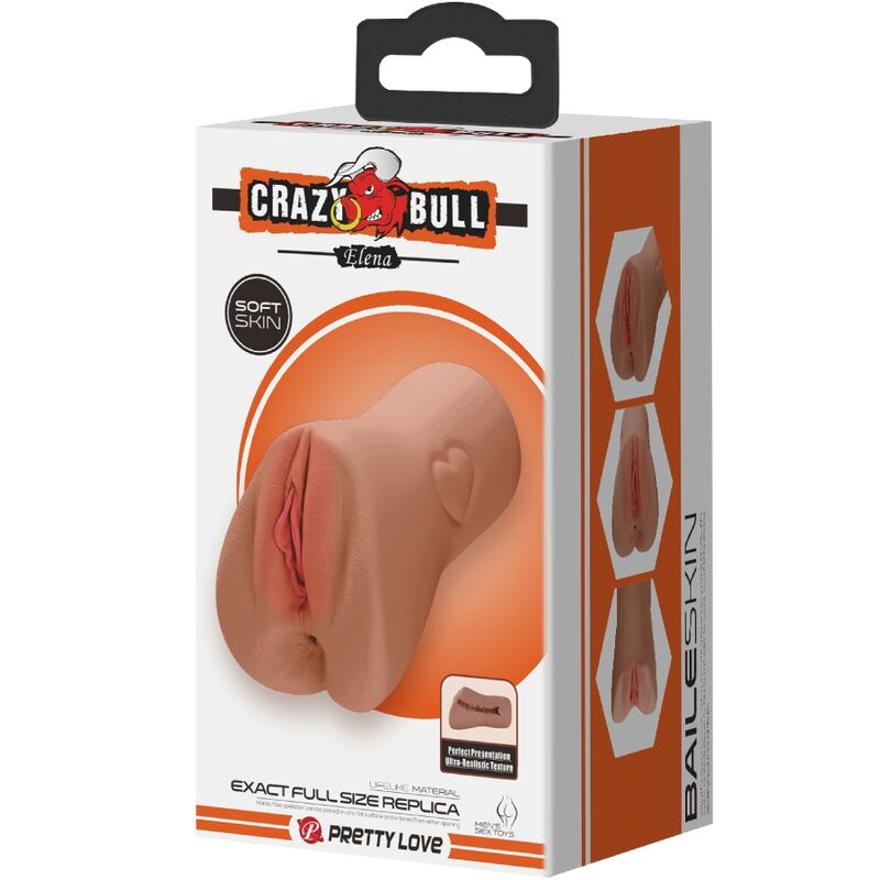 CRAZY BULL - SCARLET VAGINA AND ANUS DESIGN WITH HEART-SHAPED FLESH
