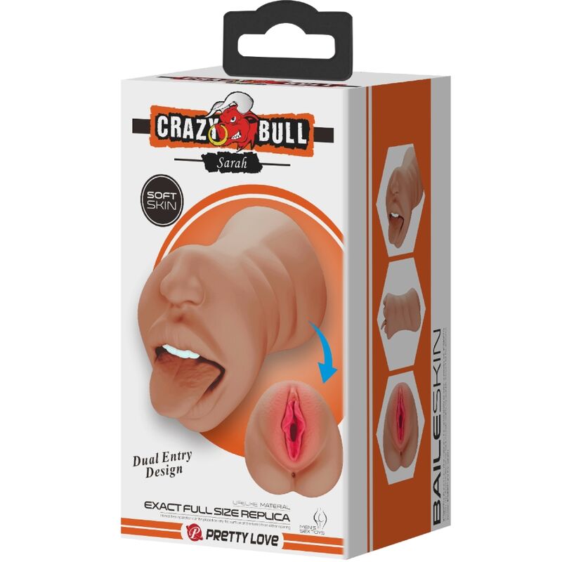 CRAZY BULL - SARAH DOUBLE MASTURBATOR MOUTH &amp; VAGINA FLESH