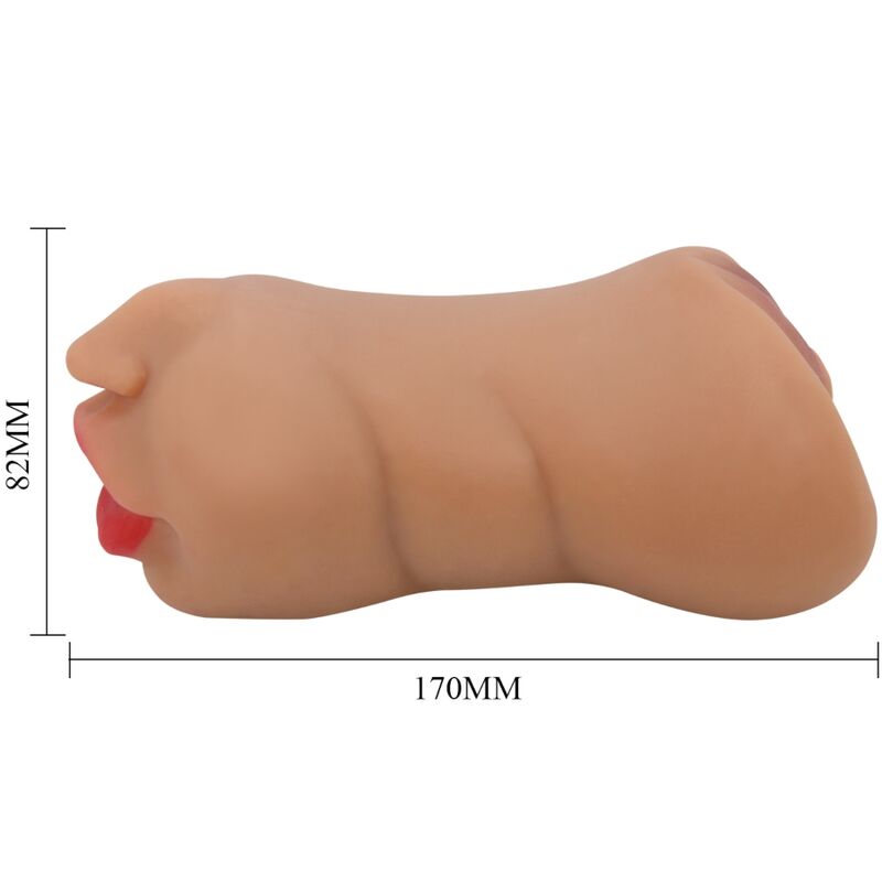 CRAZY BULL - ZOEY DOUBLE MASTURBATOR MOUTH AND VAGINA FLESH