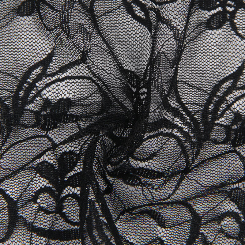 954185 black lace babydoll with adjustable straps s/m