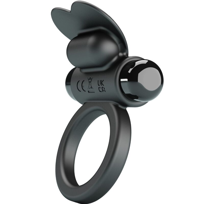 Debonaire Rabbit Vibrating Ring 10 Vibrations Black