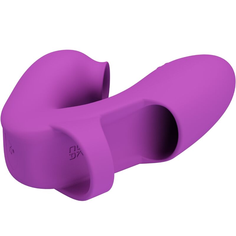 PRETTY LOVE - ATHENA FINGER VIBRATOR WITH PURPLE CLITORIS STIMULATOR
