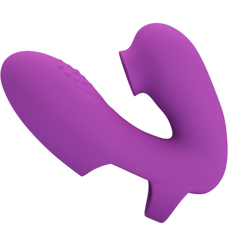 PRETTY LOVE - ATHENA FINGER VIBRATOR WITH PURPLE CLITORIS STIMULATOR