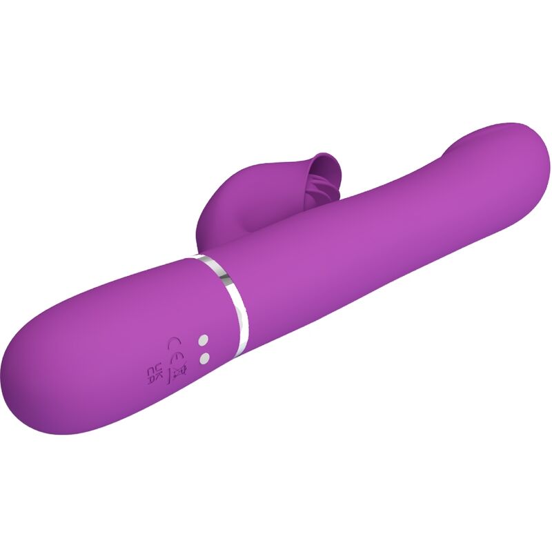 4-in-1 multifunctional vibrator and stimulator purple