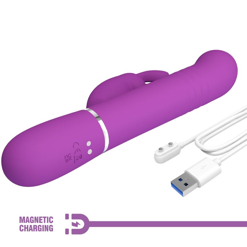 Coale 4-in-1 Multi-Function Rabbit Vibrator Purple
