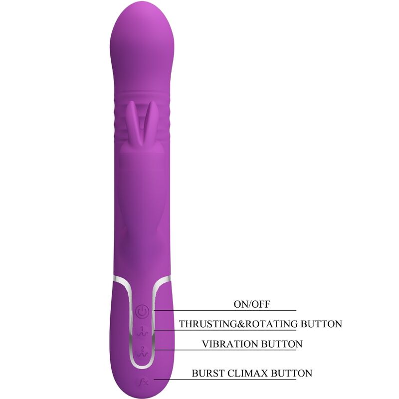 Coale 4-in-1 Multi-Function Rabbit Vibrator Purple