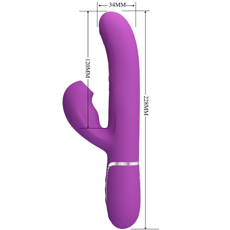 Perlita 3-in-1 Multi-Function Rabbit Vibrator Purple