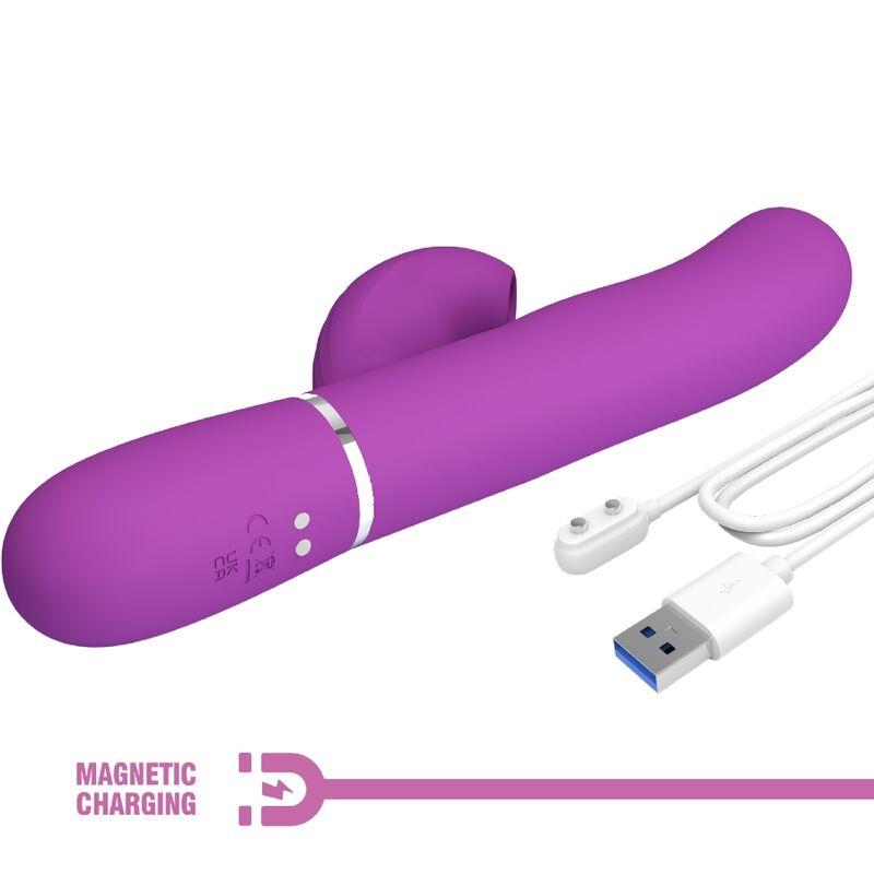 Perlita 3-in-1 Multi-Function Rabbit Vibrator Purple