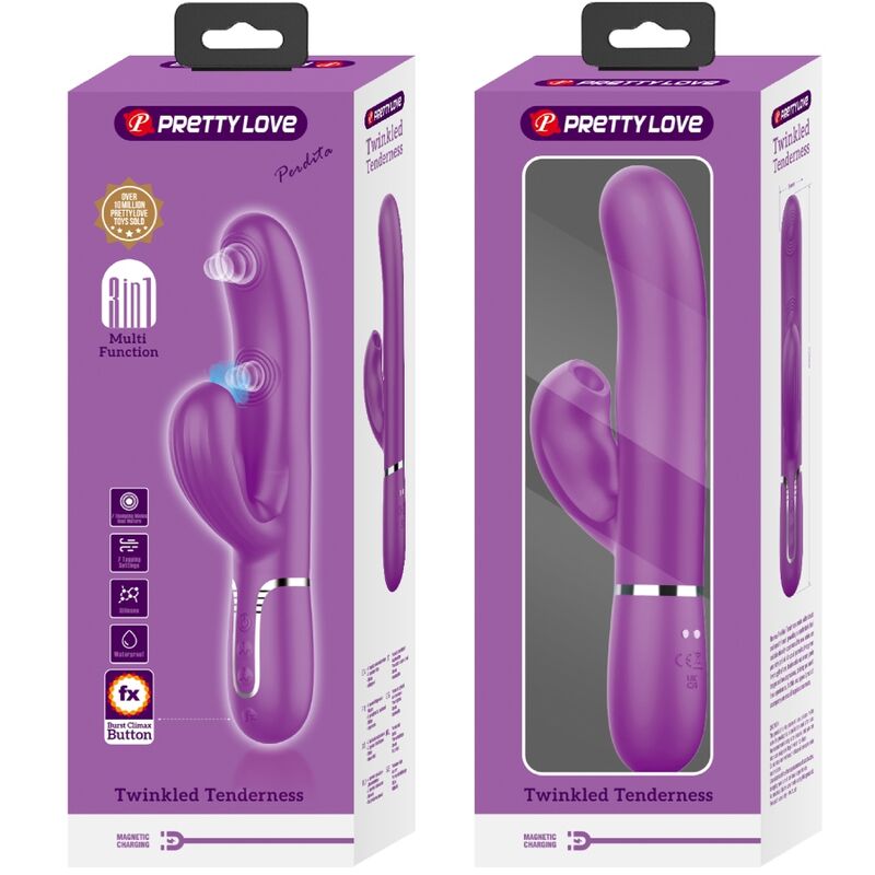 Perlita 3-in-1 Multi-Function Rabbit Vibrator Purple