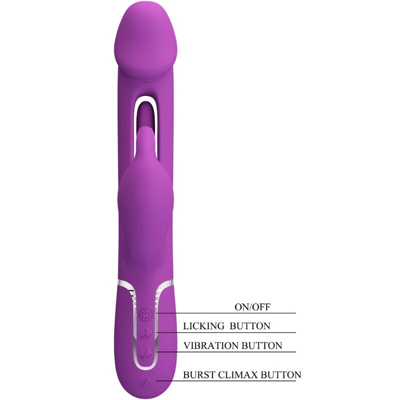 Kampas 3-in-1 Multi-Function Rabbit Vibrator Purple