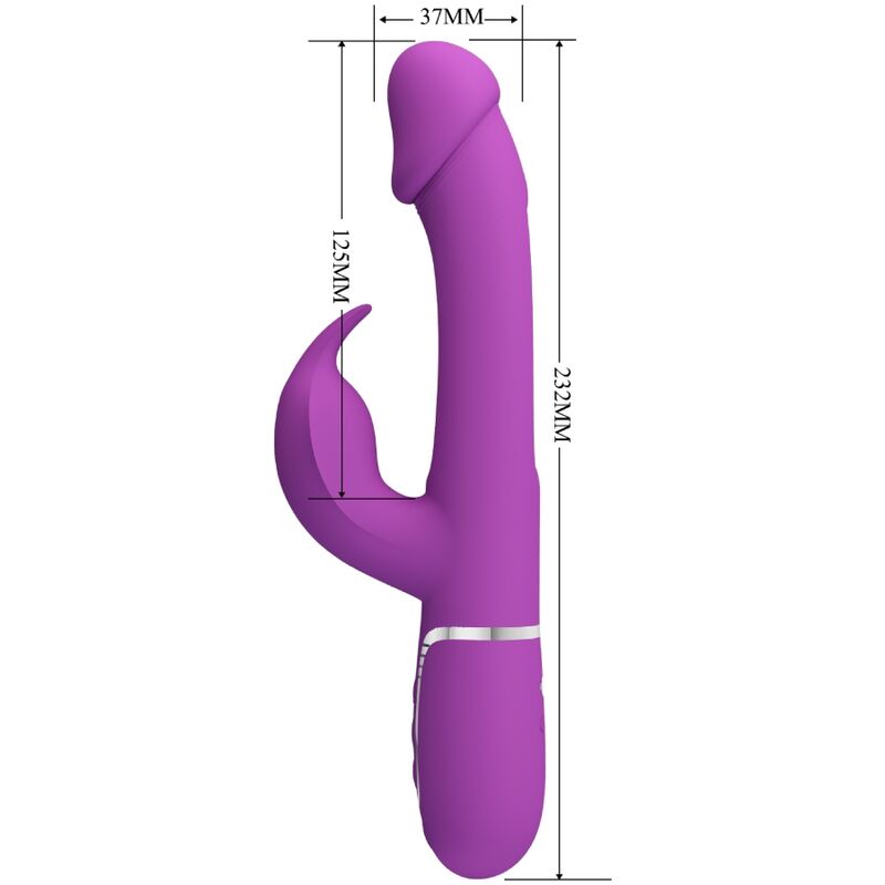 Kampas 3-in-1 Multi-Function Rabbit Vibrator Purple