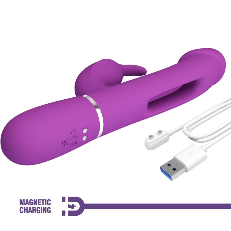 Kampas 3-in-1 Multi-Function Rabbit Vibrator Purple
