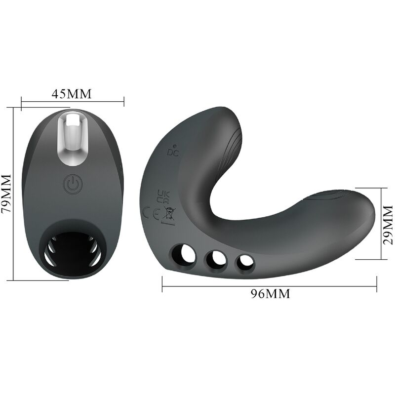 Camelia finger vibrator 7 vibrations black